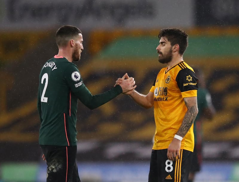Matt Doherty - 5, Was easy to forget that Doherty was on the pitch until the latter stages as he returned to his old stomping ground. EPA