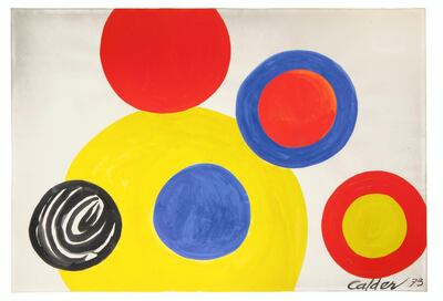 Alexander Calder, 6 Cercles, 1973