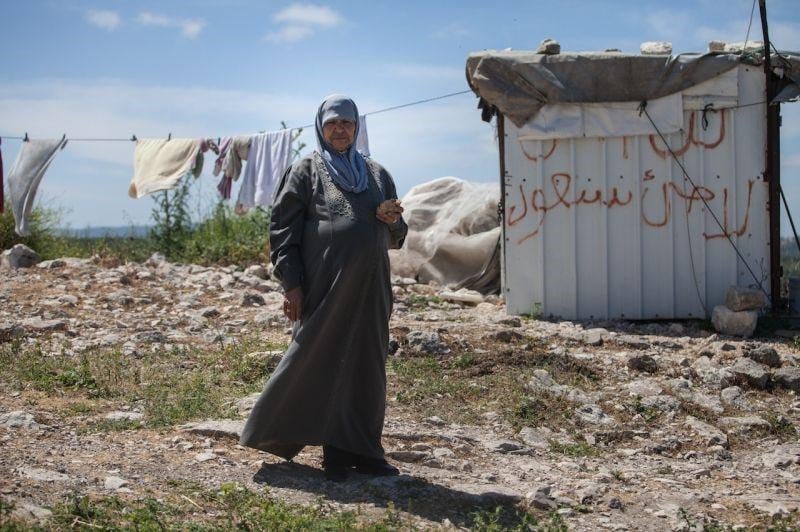 Iqrith refugees visiting their village. Zochrot