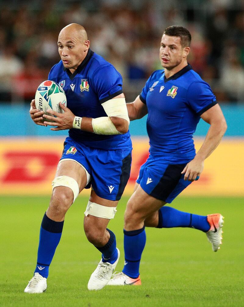 6). Sergio Parisse joins elite club. Italy’s talisman and captain became only the third man – alongside compatriot Mauro Bergamasco and Samoa’s Brian Lima - to play in five Rugby World Cups when he took to the field in the Azzurri’s 47-22 win over Namibia. Getty Images