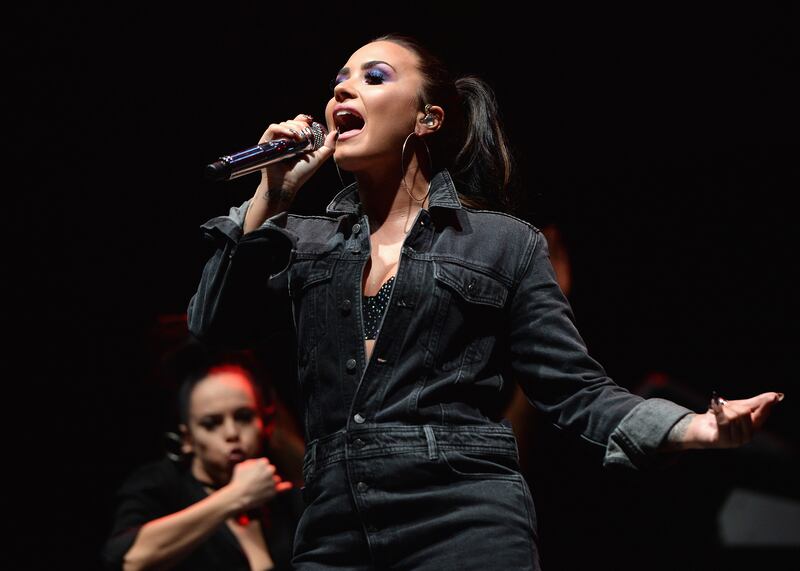 Demi Lovato's songs are informed by her personal experiences. Getty Images