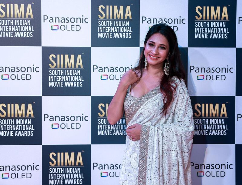 Dubai, United Arab Emirates, September 14, 2018.  SIIMA Day 1 Red Carpet. -- Manvita Harish
Victor Besa/The National
Section:  AC
Reporter:  Felicity Campbell