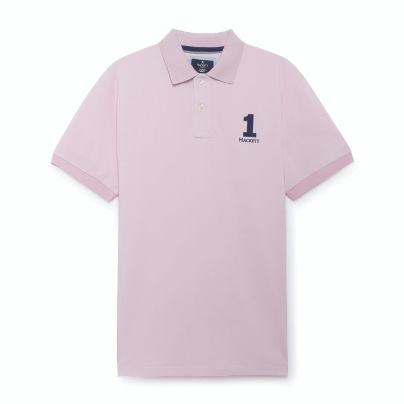 <p>Pink is a flattering colour on every skin tone, so don&#39;t be afraid to fold some into a summer wardrobe; Dh232, Hackett</p>
