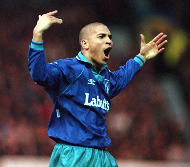 Nottingham Forest - Stan Collymore (1994/95) 22 goals in 37 games. Allsport