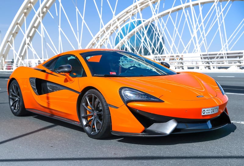 Abu Dhabi, UAE,  April 11, 2018.   Subject: McLaren 570S Spider road test shoot for Motoring.  Shot at the Al Bandar area.
Victor Besa / The National
Motoring
Reporter:  Adam Workman