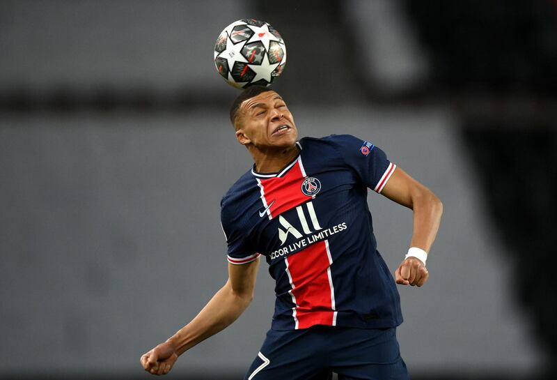 Paris Saint-Germain forward Kylian Mbappe controls the ball during their Champions League quarter-final second leg against Bayern Munich at Parc des Princes on Tuesday, April 13. Bayern won 1-0 on the night but PSG advanced on away goals after the match ended 3-3 on aggregate. Getty