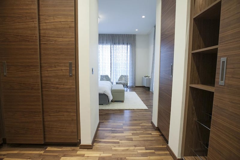 Master bedroom closet, villa type 6. Mona Al Marzooqi / The National