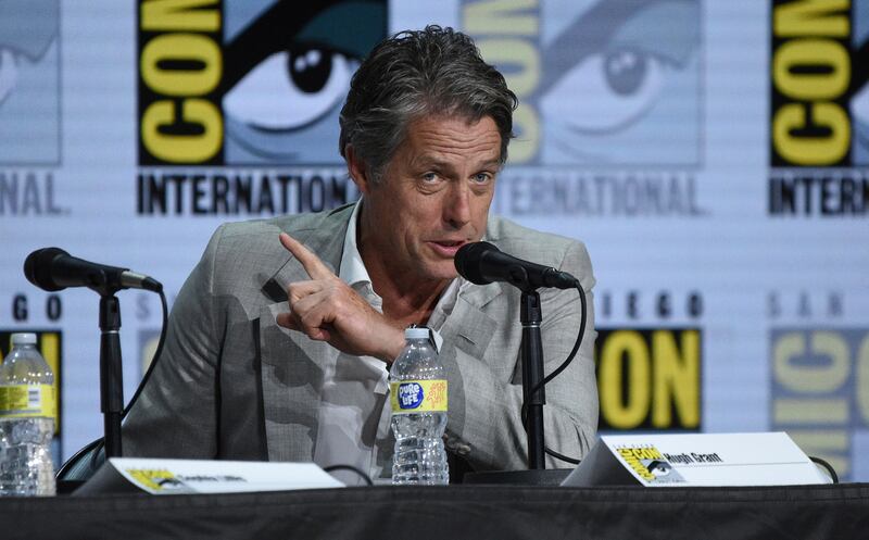 Hugh Grant joked they tired to bring 'Sense and Sensibility', the period drama her starred in in 1995, to Comic-Con 'but were turned away'. AP