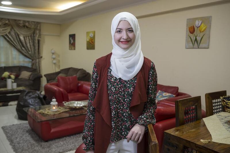 Laila Khanfar attained 99.8 per cent in her final year exams at school. Antonie Robertson/The National
