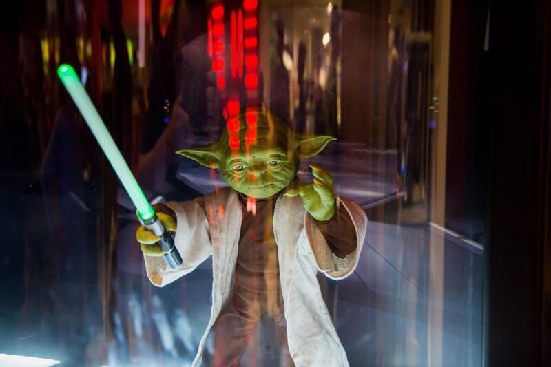 A new Yoda toy is displayed in New York. Michael Nagle / Bloomberg