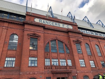 Rangers’s Bill Struth Main Stand at Ibrox dominates Edmiston Drive in Glasgow's working-class south-west. Andy Mitten for The National