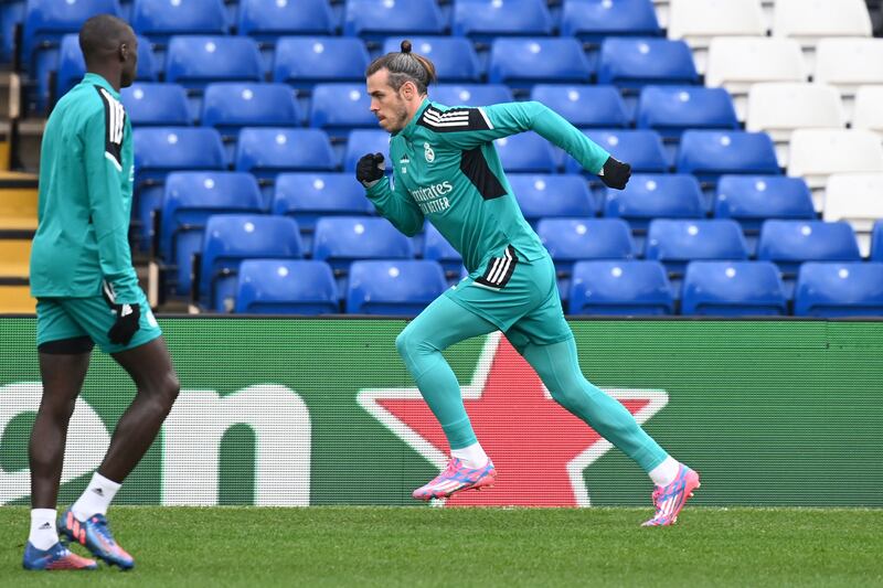 Real Madrid's Welsh striker Gareth Bale on the run. AFP