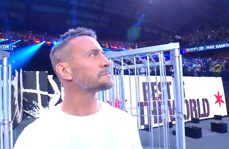 CM Punk made a surprise appearance. Photo: WWE