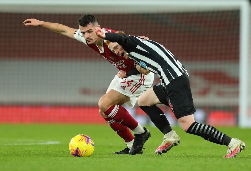 Granit Xhaka 7 – Another solid display and looked good alongside Partey, though he needs to cut out his sideways/backwards passes to become more effective. AP