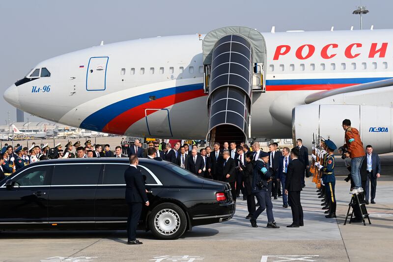 The Russian leader, who rarely travels abroad, is expected to meet his Chinese counterpart Xi Jinping. EPA