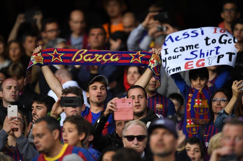 It was a night of celebration for Barcelona fans. Getty