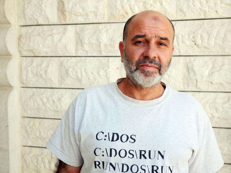 Pictured: The victim's uncle Abu Jihad at the home of Sheikh Sulaiman Mohammed Abu Khorma on the outskirts of Zarqa. He is calling for justice for the attack on his nephew that left the teenager without hands and severe damage to his sight.
19/10/2020
Photographer: Charlie Faulkner