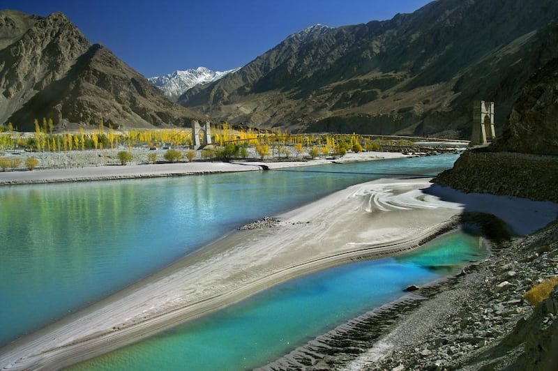 The road to the Khaplu Valley in the Gilgit-Baltistan region in northern Pakistan. Getty Images