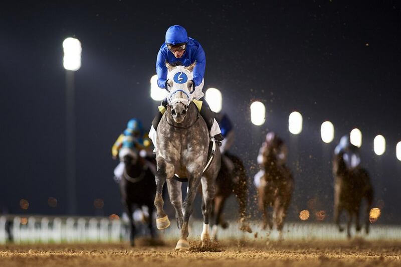 Frosted, ridden by William Buick. (Dubai Racing Club/Andrew Watkins)