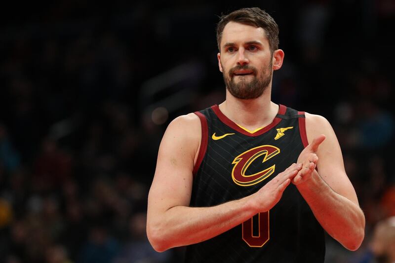 Cleveland Cavaliers player Kevin Love was the first player in the NBA to donate money when he pledged $100,000 to staff at Rocket Mortgage FieldHouse - the home of the Cavs. AFP