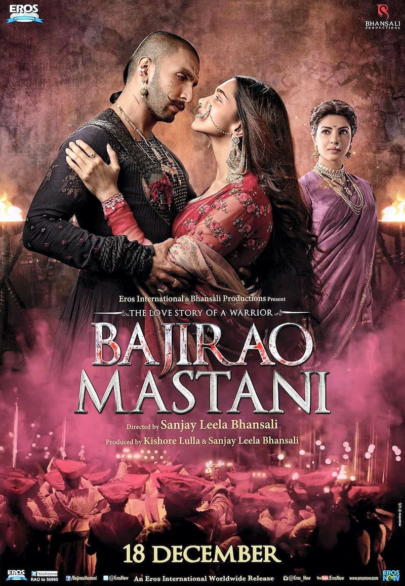 Three of the films they have starred in together were historical epics directed by Sanjay Leela Bhansali, and they have reportedly signed on to three more films with him. Here they are looking very in love on the movie poster for 2015's Bajirao Mastani. While Priyanka Chopra looks jealous in this poster, in real life she has actually already congratulated the couple on Instagram.