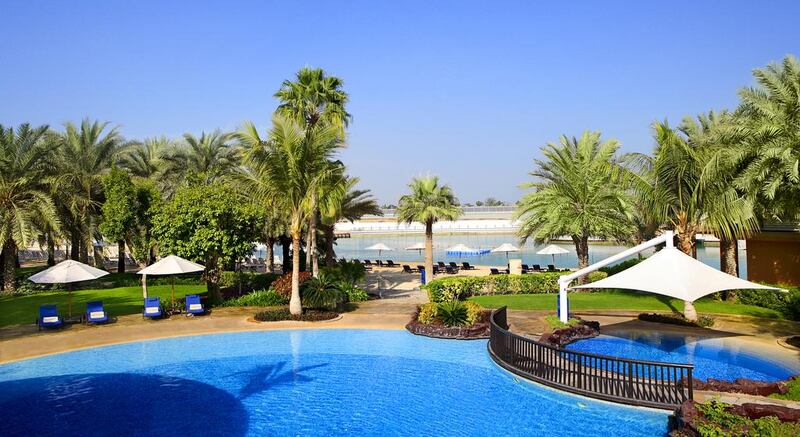 The Sheraton Hotel offers a swim-up bar, a scenic garden, a large kids’ pool, a gym, squash courts and beach volleyball. The annual fee is Dh11,500 for men, and Dh7,700 for women. A day’s pass is Dh125 (www.sheratonabudhabihotel.com; 02 677 3333). Courtesy The Sheraton