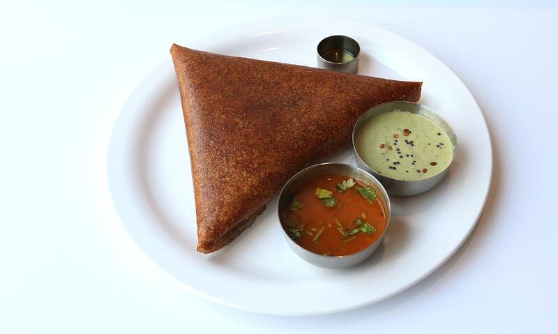 The Mavalli Tiffin Room's masala dosa is a must-try. Satish Kumar / The National