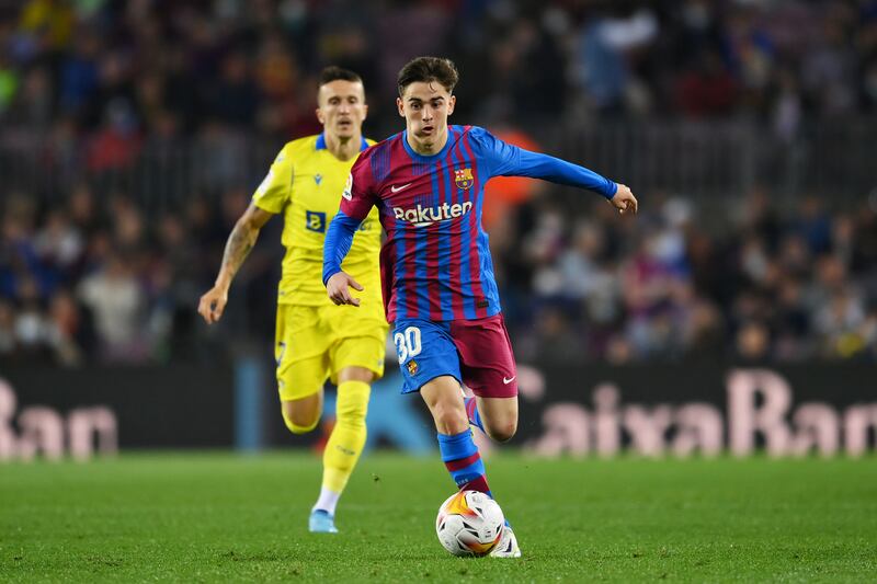 Gavi 6. Barça’s best chance of the first half. Told off by his manager for giving the ball back to defenders. Getty Images