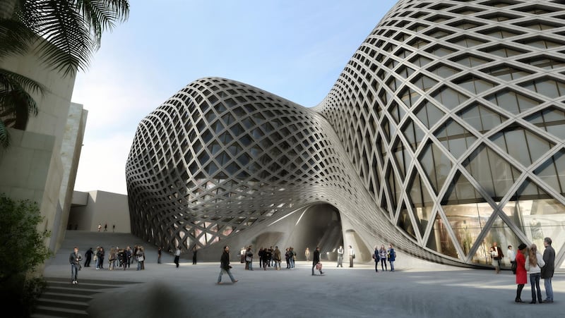 Designed by Zaha Hadid and her team at Zaha Hadid Architects, the commercial building is part of the North Souks area of the development in downtown Beirut. Courtesy Zaha Hadid Architects