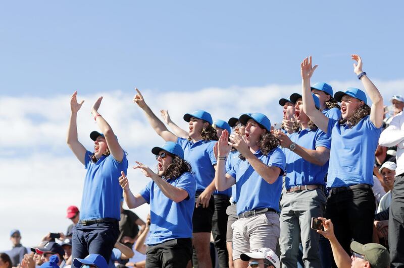 Fans show their support during singles matches. Getty Images