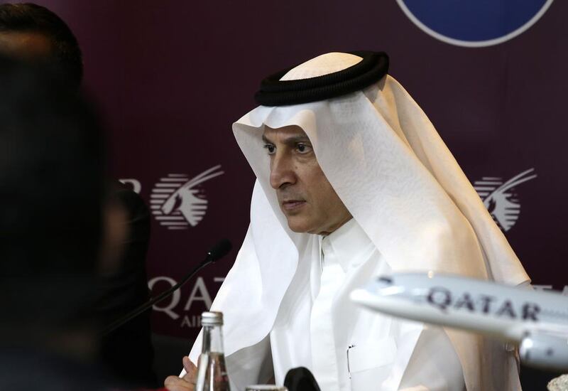 Akbar Al Baker, Qatar Airways CEO, has accused Delta of 'an absolute violation of the air-services agreement'. Jeffrey E Biteng / The National