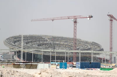 Dubai, United Arab Emirates - July 22, 2019: Terra- The Sustainability Pavilion. Expo 2020 Dubai Open Doors. A sneak peek of the worldÕs greatest show now. Monday the 22nd of July 2019. Expo 2020 site, Dubai. Chris Whiteoak / The National