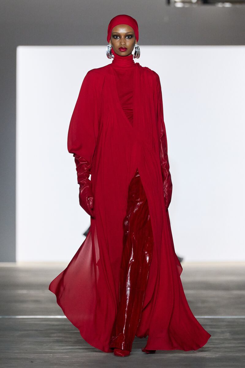 Prabal Gurung was inspired by Nepalese national dress for his autumn/winter 2024 show. Photo: Prabal Gurung