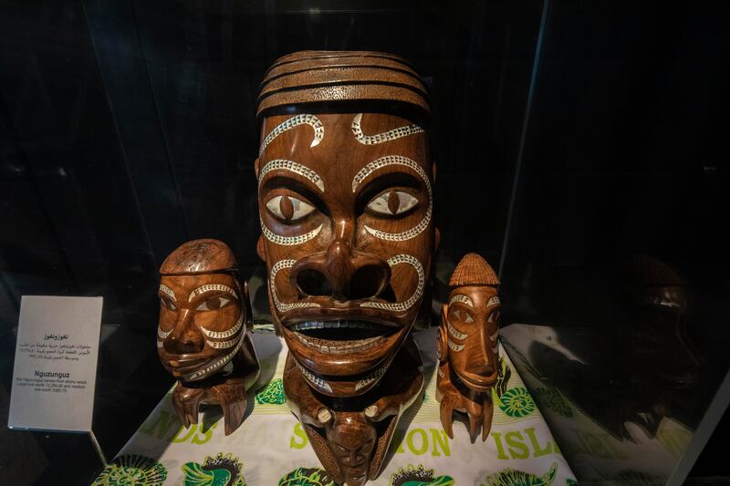 Detail of the exhibition at the Solomon Islands Pavilion, Expo 2020 Dubai. Steve Holland/Expo 2020 Dubai