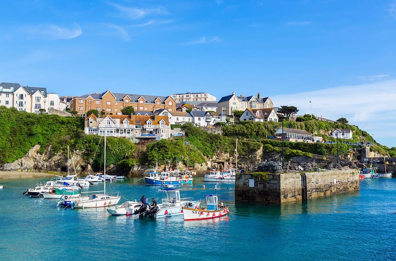 The harbour in Newquay, Cornwall, England. Photo: Alamy
