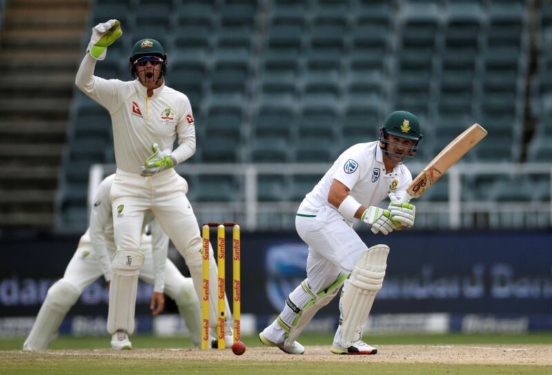 Cricket - South Africa v Australia - Fourth Test - Wanderers Stadium, Johannesburg, South Africa - April 2, 2018   South Africa's Dean Elgar in action   REUTERS/Siphiwe Sibeko