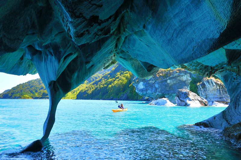 9. Marble Caves, Chile.