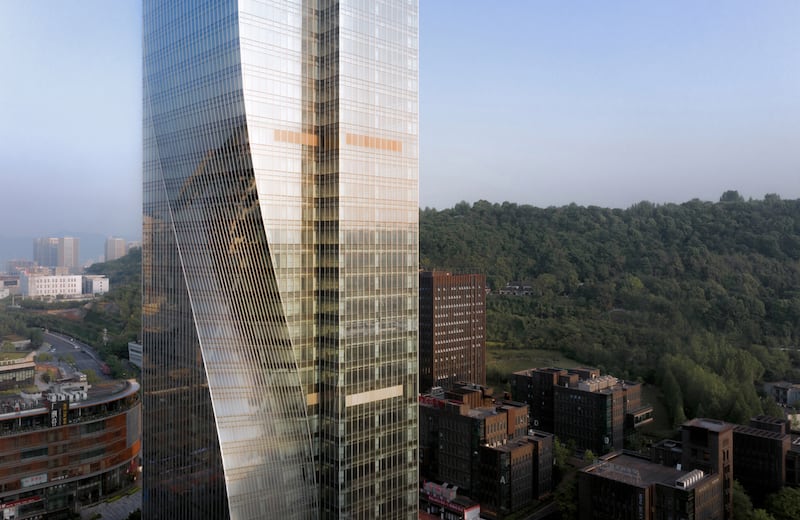 The Dance of Light tower has a 'twisting angle' of up to 8.8 degrees per floor. 