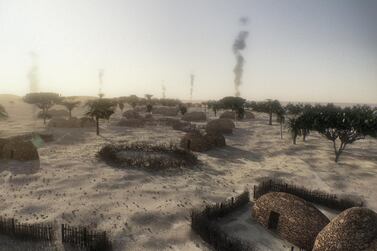 A hypothetical computer reconstruction of Marawah 8,000 years ago. Courtesy Image Nation - Abu Dhabi