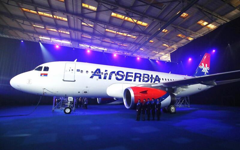 Etihad signed a deal in August helped to relaunch the loss-making Jat Airways as Air Serbia and made a financial pledge of US$40 million, which is to be converted into a 49 per cent equity shareholding. Marko Djurica / Reuters