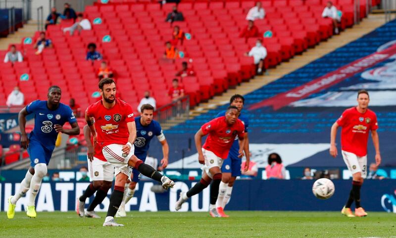 Bruno Fernandes 6. Best of a bad bunch. Always wants the ball. Cool on the penalty. AFP