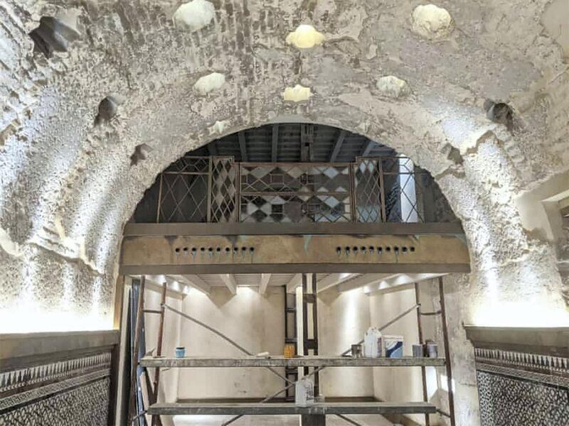 The 12th-century Islamic bathhouse discovered behind the walls of a Seville tapas bar. Alvaro Jimenez