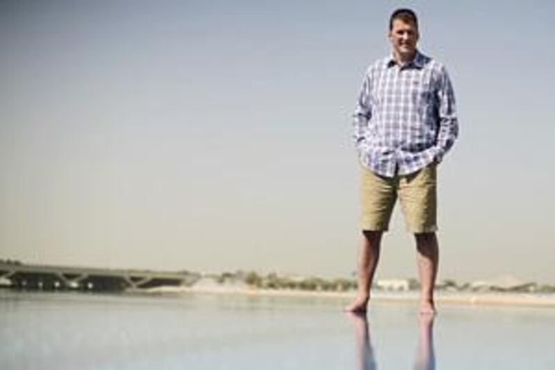 Sir Matthew Pinsent, the four-time Olympic gold medallist rower, is pictured at the Shangri-La Hotel, Qaryat Al Beri, Abu Dhabi, where he has been staying with his family.