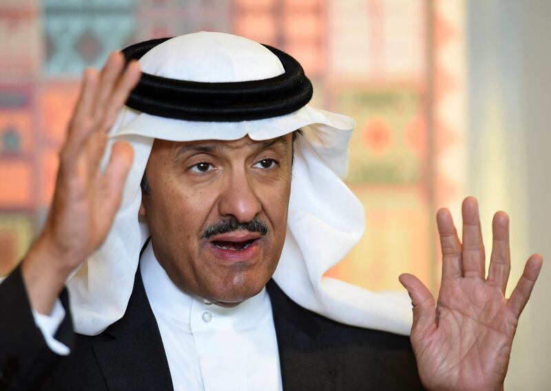 Head of the Saudi Commission for Tourism and National Heritage, Prince Sultan bin Salman bin Abdulaziz, speaks during an interview with AFP at the commission's headquarters in Riyadh, on December 18, 2017.

Saudi Arabia will begin issuing tourist visas in the first quarter of 2018, the kingdom's top tourism official Prince Sultan bin Salman bin Abdelaziz, said in an interview with AFP.  / AFP PHOTO / FAYEZ NURELDINE