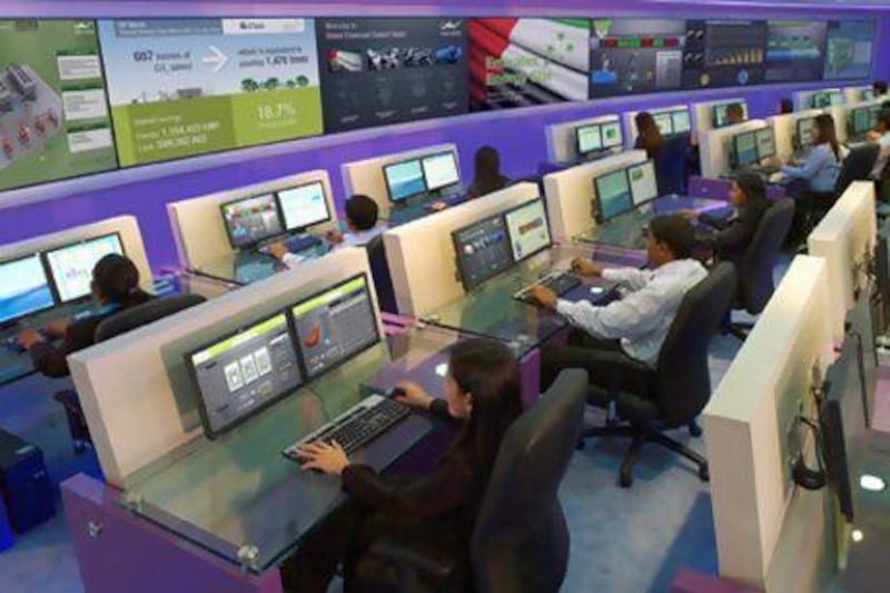 Etisalat's global command control centre in Abu Dhabi was part of the initial investment made to launch the EES programme. Courtesy Etisalat