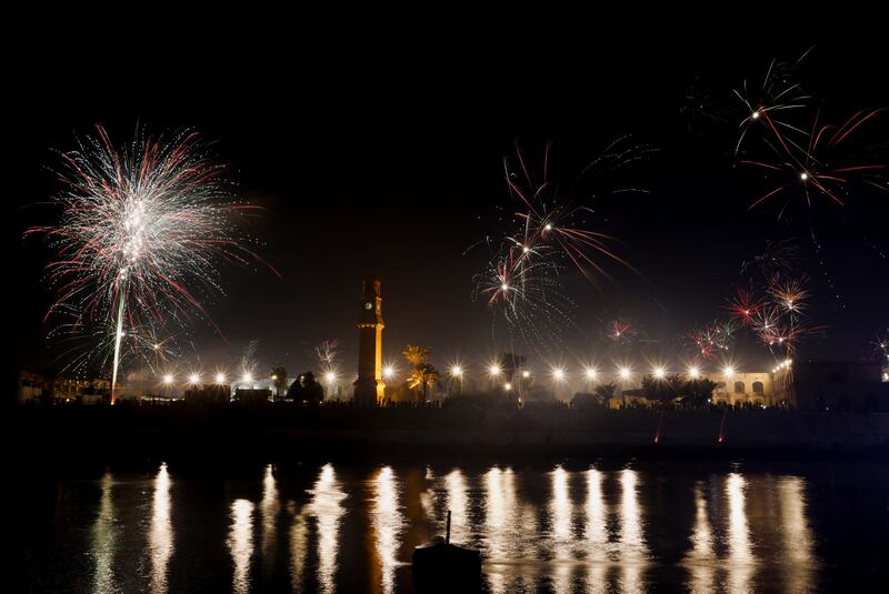 Fireworks in Baghdad. Reuters