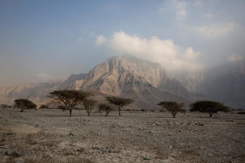 A view of part of the Hajar Mountains in Wadi Ghalilah, north of Ras Al Khaimah, the UAE’s northern-most emirate,. Silvia Razgova / The National