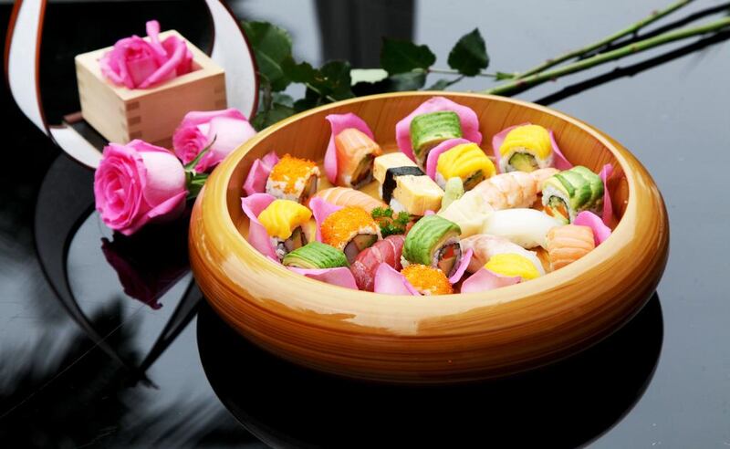 Watatsumi is offering a special complimentary mixed sushi platter for Mother's Day. Courtesy Watatsumi