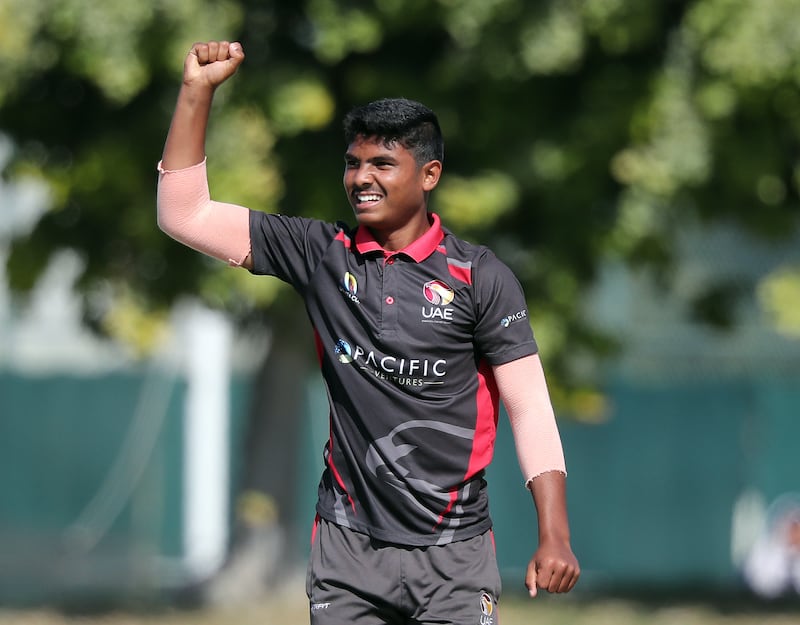 Aayan Afzal Khan: All-rounder who bats right-handed and bowls left-arm spin. Will become the youngest player ever to feature in a T20 World Cup if he plays, aged just 16. Chris Whiteoak/ The National