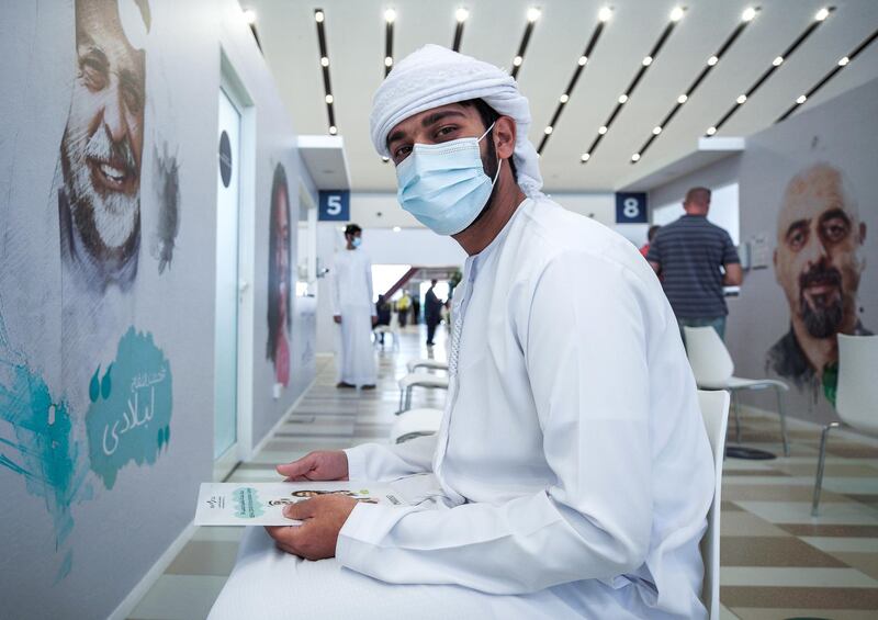 Abu Dhabi, United Arab Emirates, January 12, 2021. SEHA Vaccination Centre at the Abu Dhabi Cruise Terminal area.
Victor Besa/The National
Section:  NA
Reporter:  Shireena Al Nowais